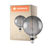 Ledvance Smart+ E27 Globe Classic Filament Fumée 6W 430lm - 825 Blanc Très Chaud | Dimmable - Équivalent 40W