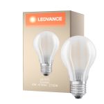 Ledvance Classic LED E27 Poire Filament Dépolie 4W 470lm - 827 Blanc Très Chaud | Équivalent 40W