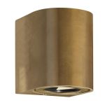 Nordlux Canto 2 Applique Murale Laiton Dorée Up & Down 10.6W 500lm - 830 Blanc Chaud