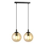 Emibig Suspension Luminaire Cosmo Acier Noir | Convient pour 2x E14 - Max 10W