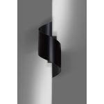 Emibig Applique Murale Spiner Acier Noir | Convient pour 1x G9 - Max 8W