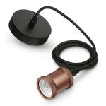 Philips Cord Vintage E27 Rose Dor