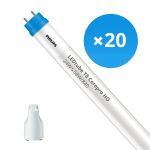 Lot 20x Philips Tube LED T8 CorePro (EM/Direct 230V) High Output 24W 2700lm - 840 Blanc Froid | 150cm - Équivalent 58W