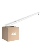 Lot 4x Noxion Réglette Click V2 LED T8 | Convient pour 1x 150cm Tube LED