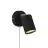 Nordlux Explore Applique Murale Métal et Ceramic Noir | Convient pour GU10