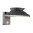 Nordlux Solar Applique Murale Justina Métal Anthracite 400lm - 830 Blanc Chaud | IP44 - Détecteur de Mouvement et de Lumière