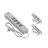 Lot 3x Calex Smart Tuya Wifi Multiprise + USB BE/FR