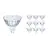Lot 10x Philips Corepro LED Spot GU5.3 MR16 4.4W 345lm 36D - 827 Blanc Très Chaud | Équivalent 35W