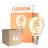 Lot 6x Osram Vintage 1906 LED Classic Slim E14 Poire Filament Dorée 4.9W 470lm - 922 Blanc Très Chaud | Meilleur Rendu Des Couleurs - Dimmable - Équivalent 40W