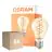 Lot 6x Osram Vintage 1906 LED Classic Slim E27 Poire Filament Dorée 8W 806lm - 922 Blanc Très Chaud | Meilleur Rendu Des Couleurs - Dimmable - Équivalent 60W