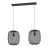 Eglo Suspension Luminaire Rinroe Acier Noir | Convient pour 2x E27