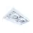 Noxion Encastré Spot sans cadre Pro 2x AR111 inclinable Blanc | Diamètre 314x164mm - G53 Culot