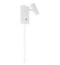 Nordlux LED Applique Murale Omari Blanc 3.2W 320lm 41D - 827 Blanc Très Chaud | Dimmable - Inclinable