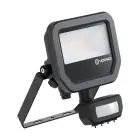 Ledvance Projecteur LED Aluminium Noir 8W 1200lm 100D - 840 Blanc Froid | IP65 - Détecteur De Mouvement Et De Lumière - Symétrique