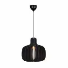 Nordlux Hazo 43 Suspension Luminaire Bois Noir | Convient pour 1x E27