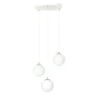 Emibig Suspension Luminaire Royal Acier Blanc | Convient pour 3x E14 - Max 10W