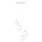 Emibig Suspension Luminaire Royal Acier Blanc | Convient pour 4x E14 - Max 10W