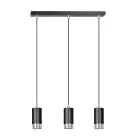 Emibig Suspension Luminaire Fumiko Acier Noir | Convient pour 3x GU10 - Max 10W