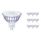 Lot 10x Philips Corepro LED Spot GU5.3 MR16 7W 621lm 36D - 830 Blanc Chaud | Équivalent 50W