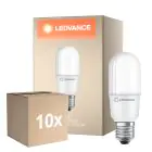 Lot 10x Ledvance LED Classic Stick E27 Stick Dépolie 9W 1050lm - 827 Blanc Très Chaud | Équivalent 75W