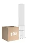 Lot 10x Noxion Lucent PL-S LED  4.3W - 827 Blanc Très Chaud | 4-Pins - Équivalent 9W