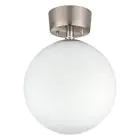 Eglo Plafonnier Rondo Acier Nickel Satiné | Convient pour E27