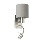 Eglo Applique Murale Pasteri Acier Nickel Satiné 40 | IP20 - Incl. Spot et Excl. 1x E27