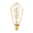 Eglo LED Edison E27 Filament Ambre 4W 245lm - 820 Blanc Très Chaud | Dimmable - Équivalent 25W