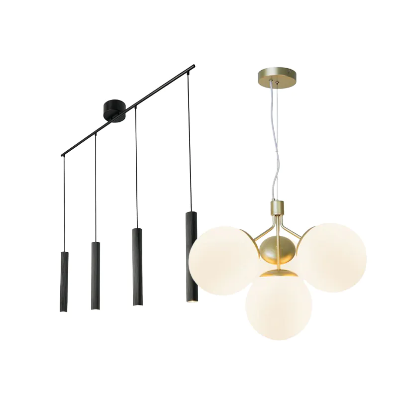 Hanglampen met 4 lampen