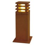 SLV Vierkant 40 Vloerlamp Staal Roestig | Buitenverlichting - IP55 - Geschikt voor 1x E27 