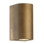 Nordlux Canto Wandlamp Messing Goud Up & Down | Geschikt voor 2x GU10