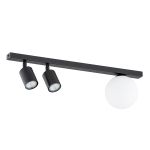 Emibig Plafondlamp Baster Staal Zwart | Geschikt voor 2x GU10 - Max 8W, 1x E14 - Max 10W