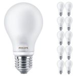 Voordeelpak 10x Philips Corepro LED Lamp E27 Peer Mat 7W 806lm - 827 Zeer Warm Wit | Vervangt 60W