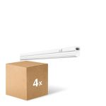 Voordeelpak 4x Ledvance LED Montagebalk Linear Compact Schakelaar 8W 800lm - 830 Warm Wit | 60cm