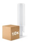 Voordeelpak 10x Ledvance Dulux-D LED 7W - 840 Koel Wit | 4-Pin - Vervangt 18W