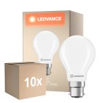 Voordeelpak 10x Ledvance Classic LED B22 Peer Mat 5.9W 806lm - 827 Zeer Warm Wit | Vervangt 60W