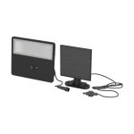 Eglo Wandlamp Panettieri Solar Zwart 6W 860lm - 840 Koel Wit | IP65 - Bewegingssensor