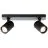 Brilliant Marty Plafondlamp Aluminium Zanderig Zwart 10W 700lm - 830 Warm Wit | Incl. 2x GU10