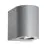 Nordlux Canto 2 Wandlamp Aluminium Grijs Up & Down - 10.6W 500lm - 830 Warm Wit | IP44