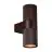 Nordlux Kyklop Wandlamp Aluminium Roestig  Up & Down | Geschikt voor 2x GU10