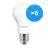 Voordeelpak 6x Philips MASTER Value LED Lamp E27 Peer Mat 7.8W 1055lm - 927 Zeer Warm Wit | Beste Kleurweergave - Dimbaar - Vervangt 75W