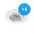 Voordeelpak 6x Noxion Inbouw Spot Logic MR16 Kantelbaar Wit | Zaagmaat 80mm - GU10 Fitting