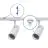 Bright Choice Complete Set 1-Fase Rail 1 Meter Wit | incl. 2x Spot + GU10 2700K 3W Dimbaar + Eindkap, Voedingsconnector