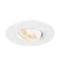 SLV New Tria 75 XL Spot Aluminium Wit Rond | Zaagmaat 75mm - Geschikt voor 1x GU10 