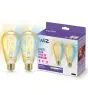 Duopak 2x WiZ Smart LED E27 Edison Filament Goud 7W 640lm | Beste Kleurweergave - Dimbaar - Vervangt 50W