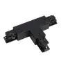 3 Fase T-connector V Aarde Rechts - Zwart