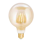 WiZ Smart LED E27 Globe Filament Amber 125mm 6.5W 720lm - 820-845 Afstembaar Wit | Dimbaar - Vervangt 50W