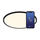 Nordlux Oja Smart 42 Plafondlamp Metaal Zwart 20W 2300lm - 827-865 Afstembaar Wit | 424mm - Wifi en Blauwtooth Dimbaar