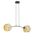 Emibig Hanglamp Motif Staal Zwart | Geschikt voor 2x E27 - Max 15W