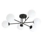 Emibig Plafondlamp Roma Staal Zwart | Geschikt voor 6x E14 - Max 10W
